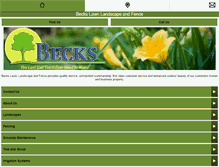 Tablet Screenshot of beckslandscapeandfence.com